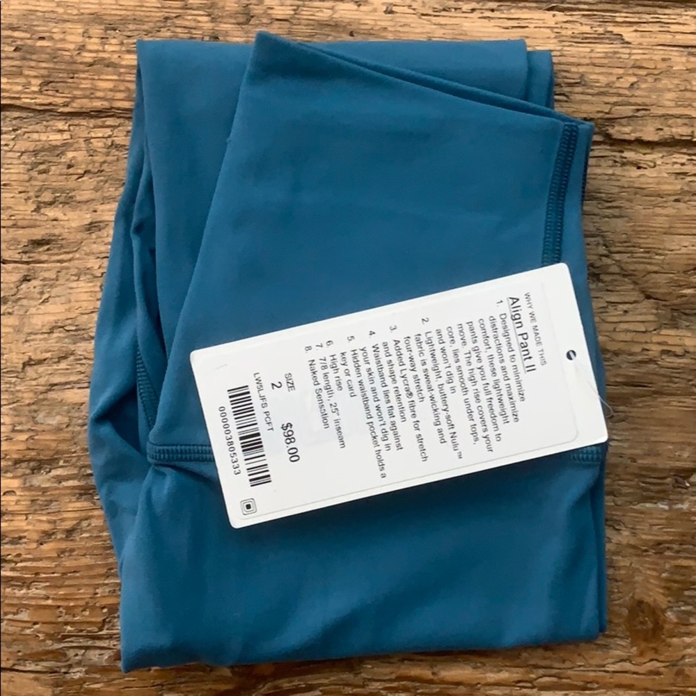 Lululemon Align Pacific teal